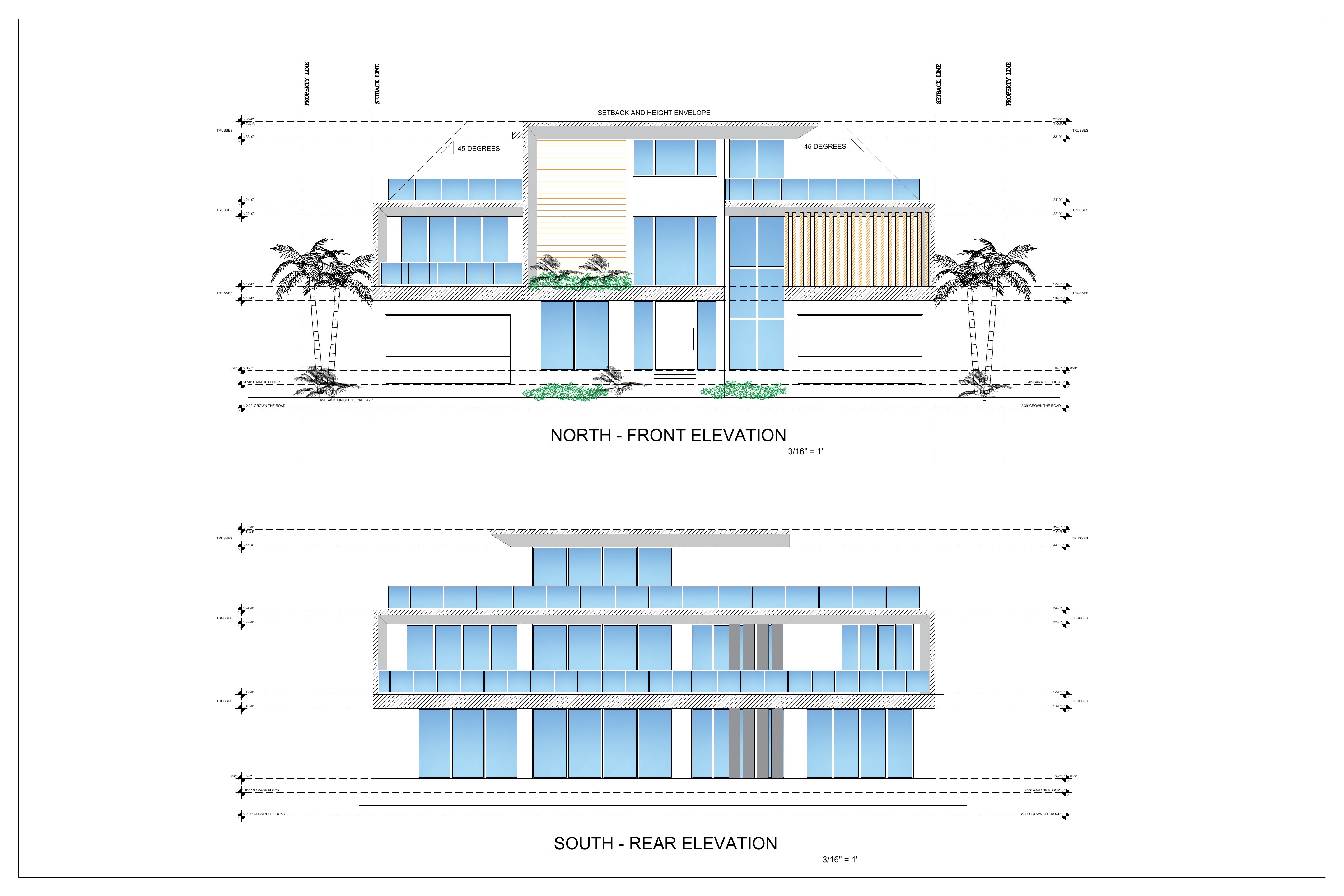 Supplied elevation sheet for Model 04